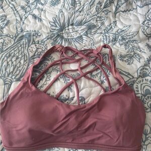 lululemon athletica Mauve Strappy Sports Bra
